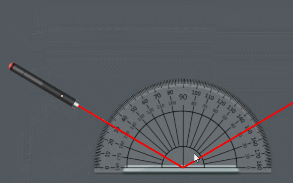 The reflection of light